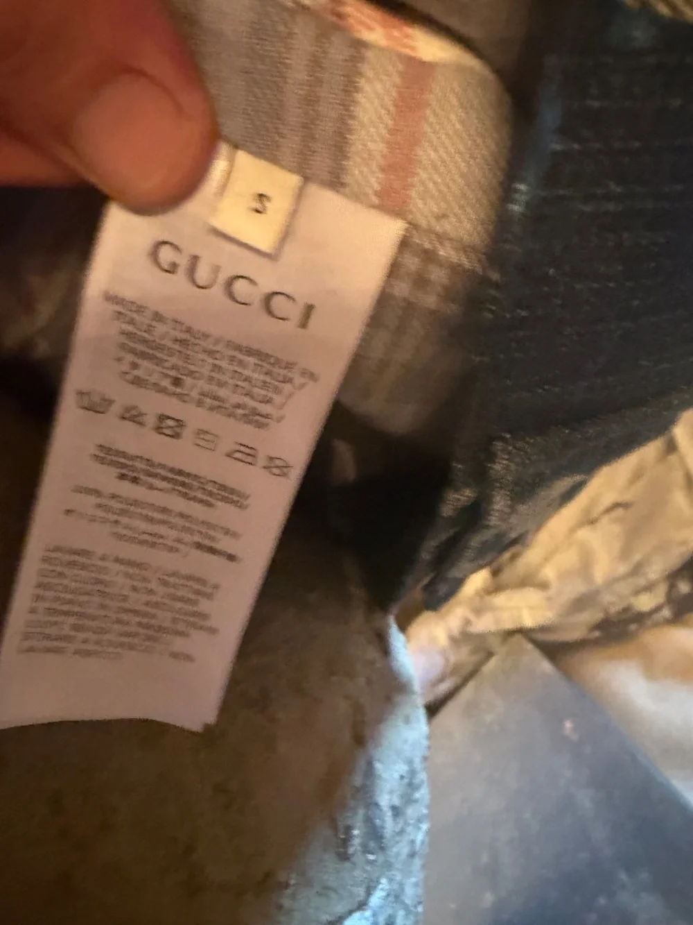 Gucci Jumbo GG Jacquard denim vest from the Pineapple collection